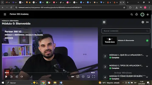 Temario de Partner 360 con Fabio